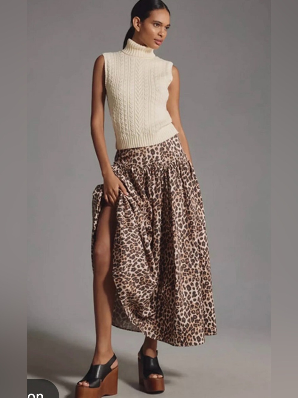 Anthropologie Mare Mare Basque Waist Maxi Skirt NWT!
